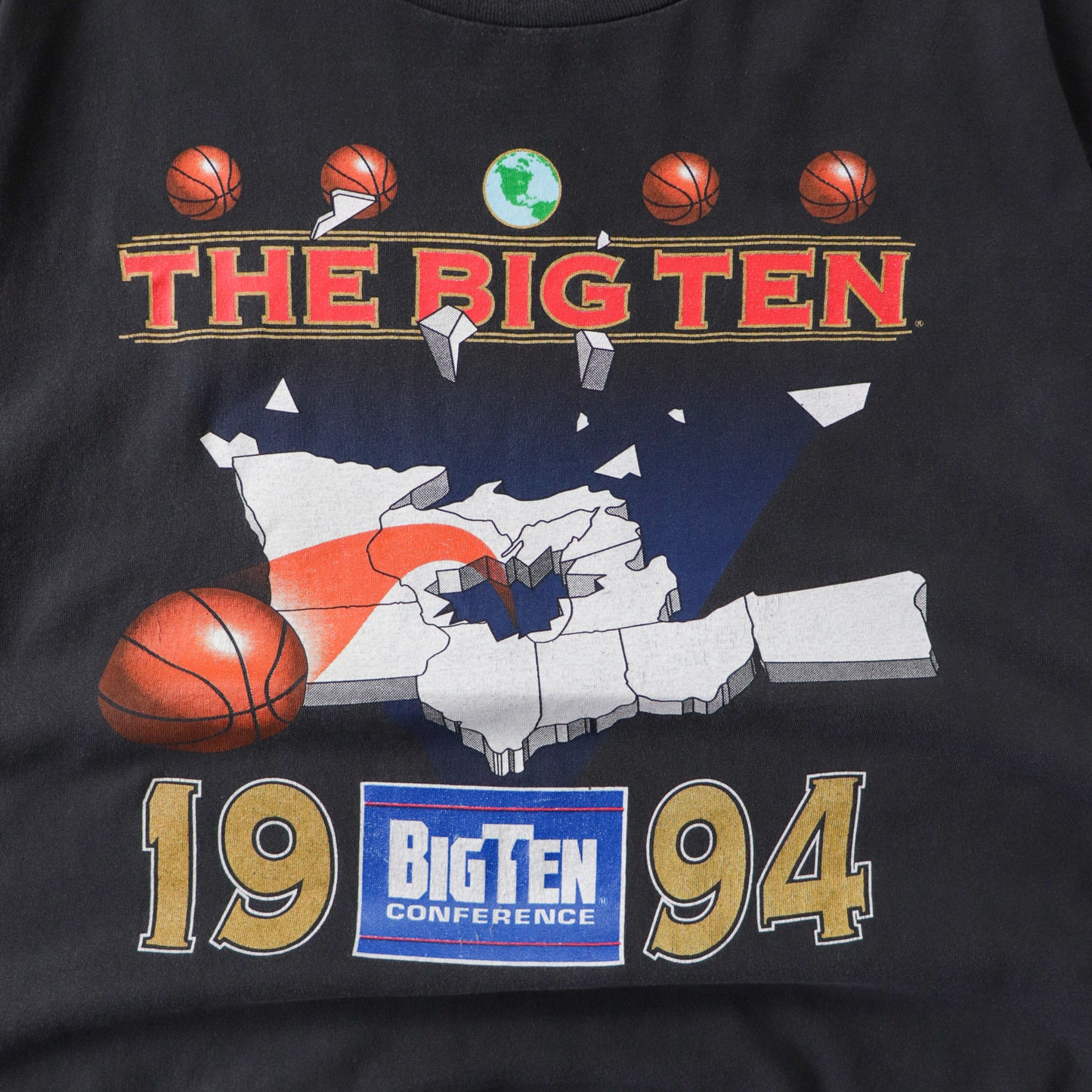 Vintage 1994 NCAA Basketball Big Ten Tee - XL