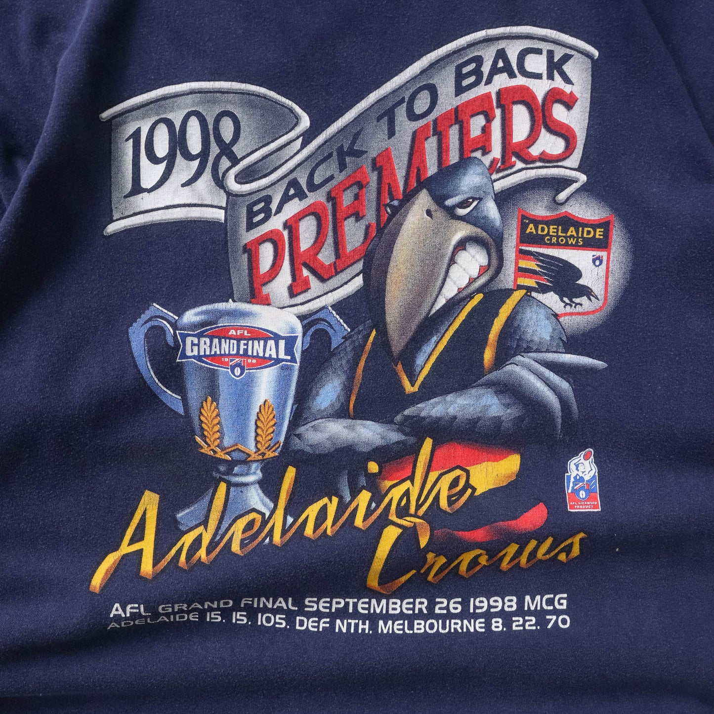 Adelaide Crows AFL Premiers Tee - 1998 (XL)