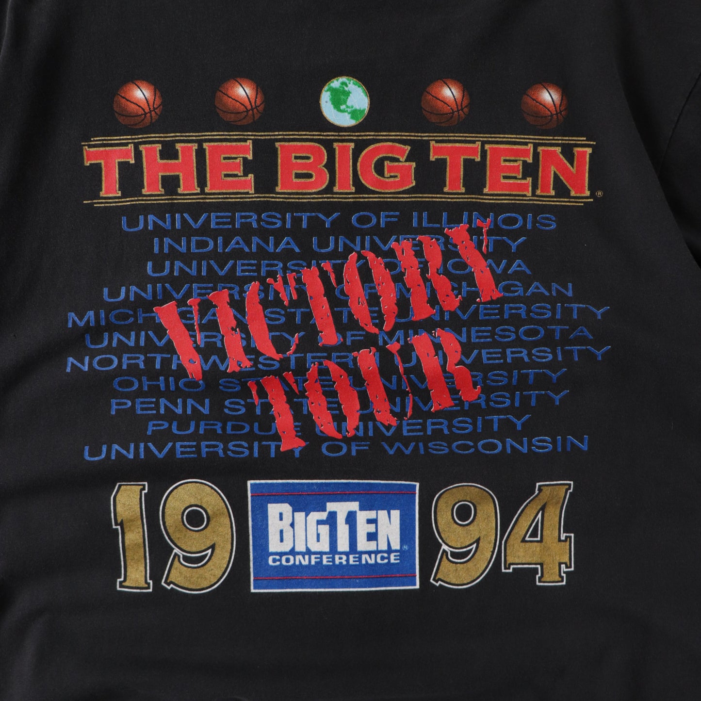 Vintage 1994 NCAA Basketball Big Ten Tee - XL