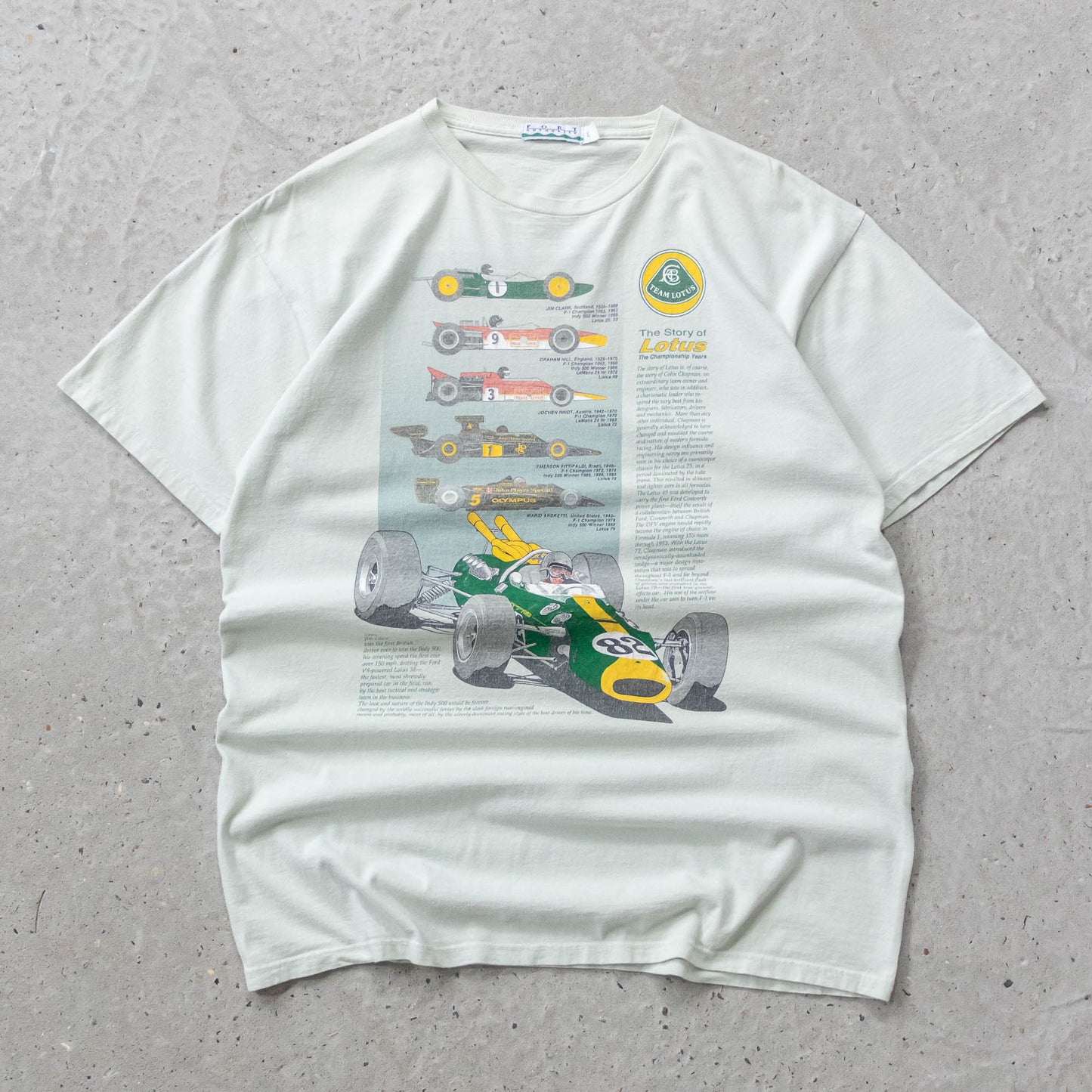 Team Lotus Formula 1 Racing Tee - 90s (L)