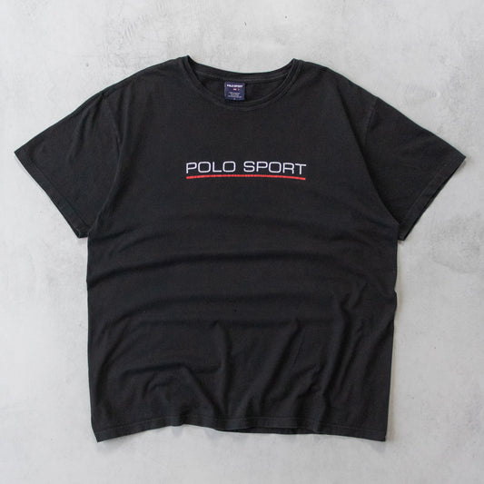 Vintage 90s Polo Sport Ralph Lauren Spellout Tee - L