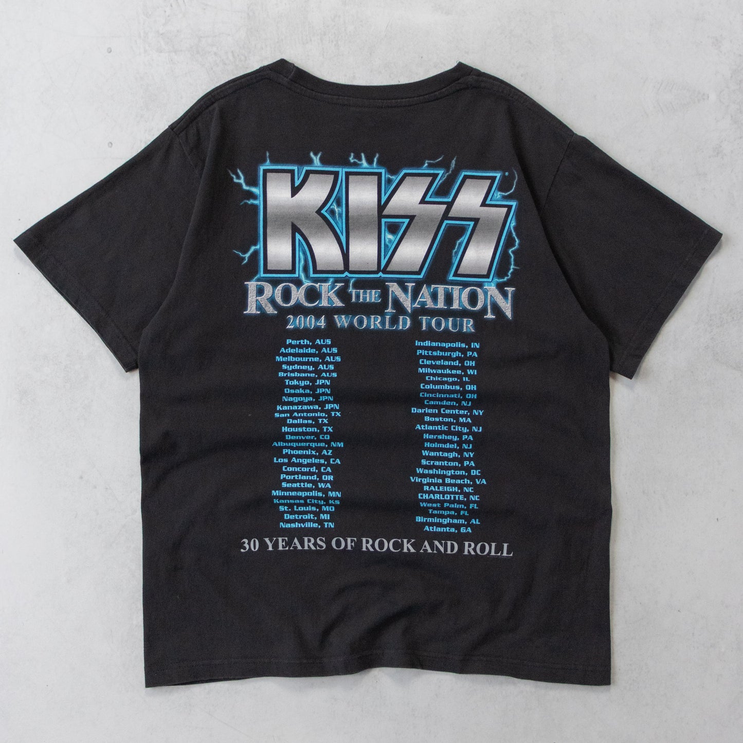 Vintage 2004 KISS 'Rock The Nation' Tour Tee - M