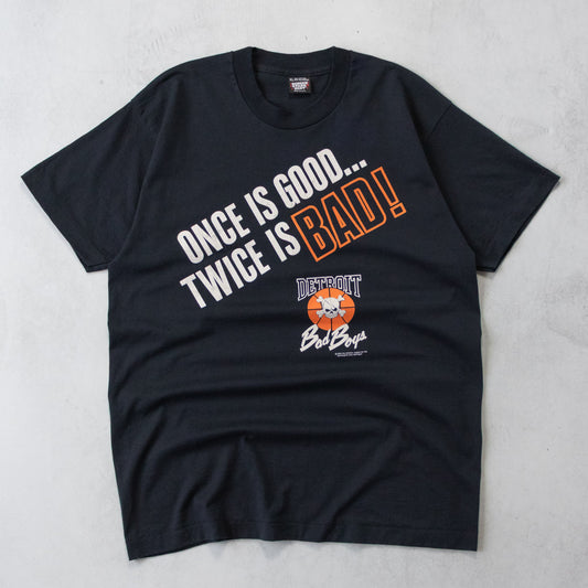 Vintage 1990 Detroit Pistons Bad Boys NBA Tee - XL