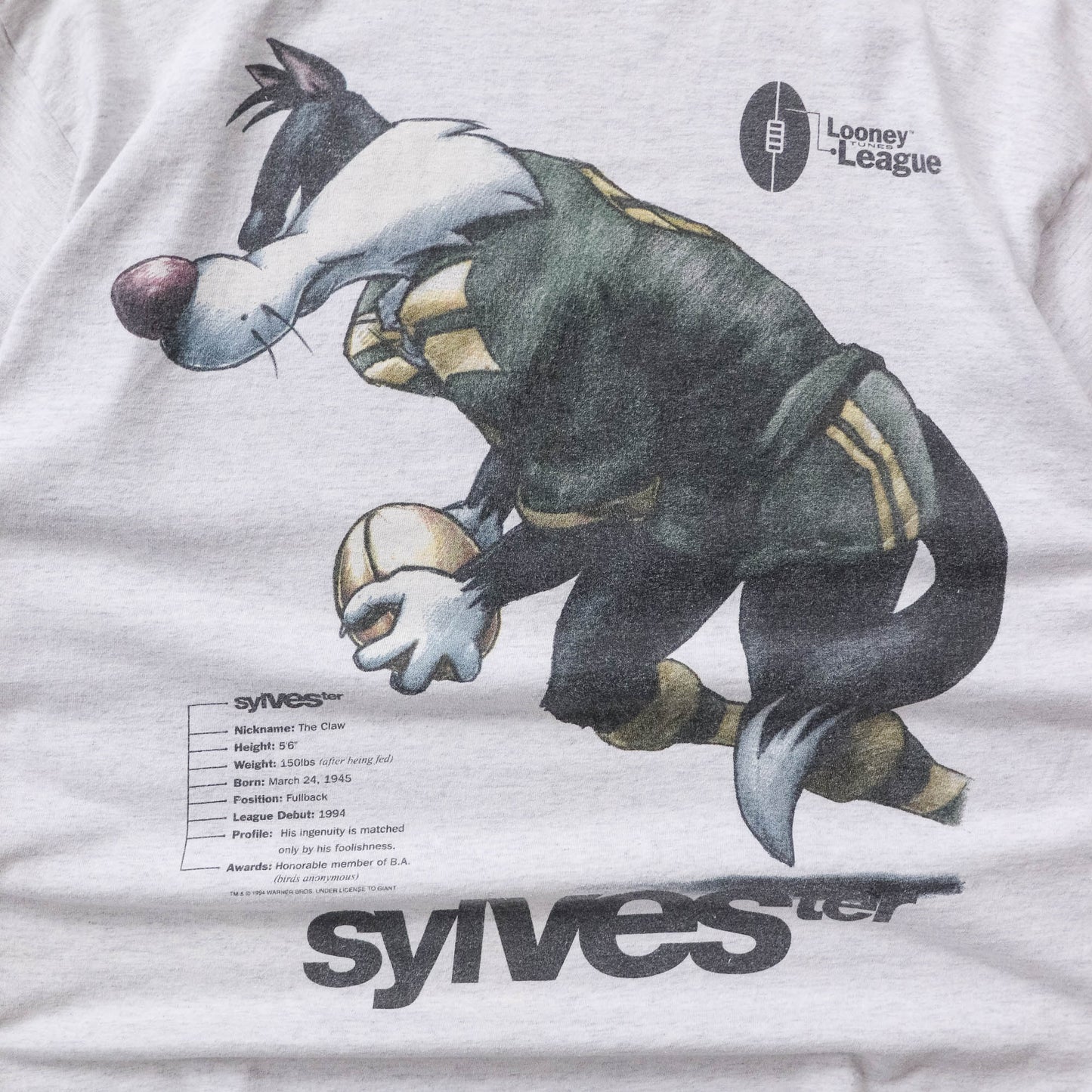 Sylvester Looney Tunes League NRL Tee - 90s (XL)