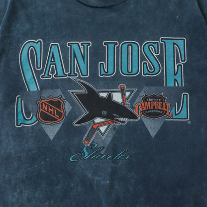 Vintage 90s San Jose Sharks NHL Tee - L