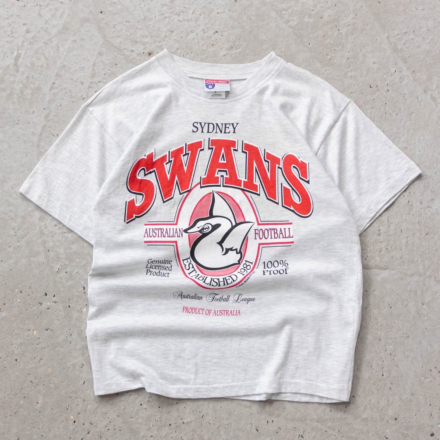 Sydney Swans AFL Full Boar Tee - 90s (M)