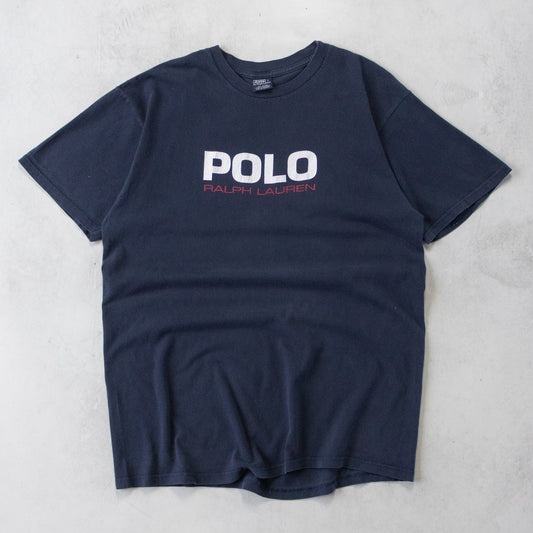 Vintage 90s Polo Ralph Lauren Spellout Tee - L