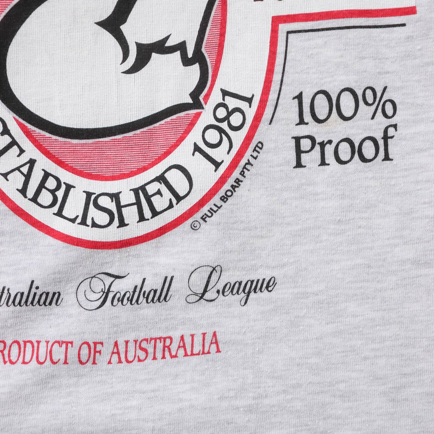 Sydney Swans AFL Full Boar Tee - 90s (M)