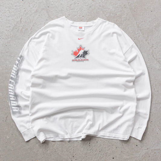Nike Team Canada Hockey Longsleeve Tee - 2000s (XXL)