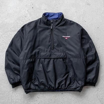 Polo Sport Reversible 1/4 Zip Puffer Jacket - 90s (XL)