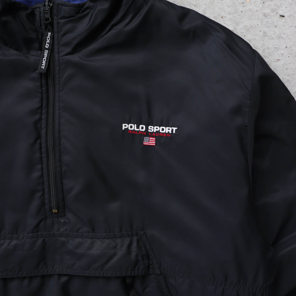Polo Sport Reversible 1/4 Zip Puffer Jacket - 90s (XL)