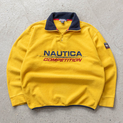 Nautica Competition 1/4 Zip Fleece Pullover - 90s (L)
