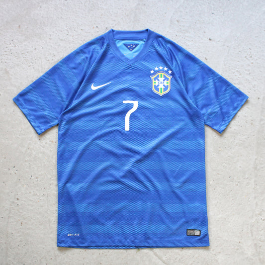 Brazil 2014 World Cup Away Hulk Nike Jersey - M