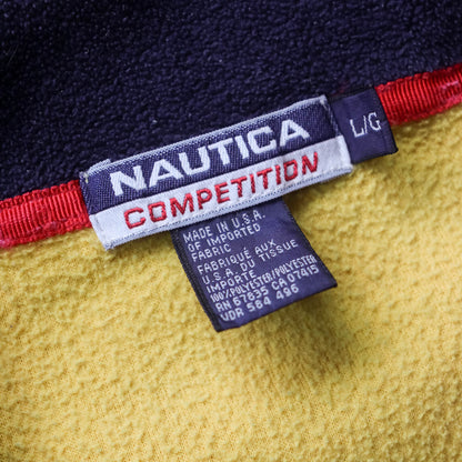 Nautica Competition 1/4 Zip Fleece Pullover - 90s (L)