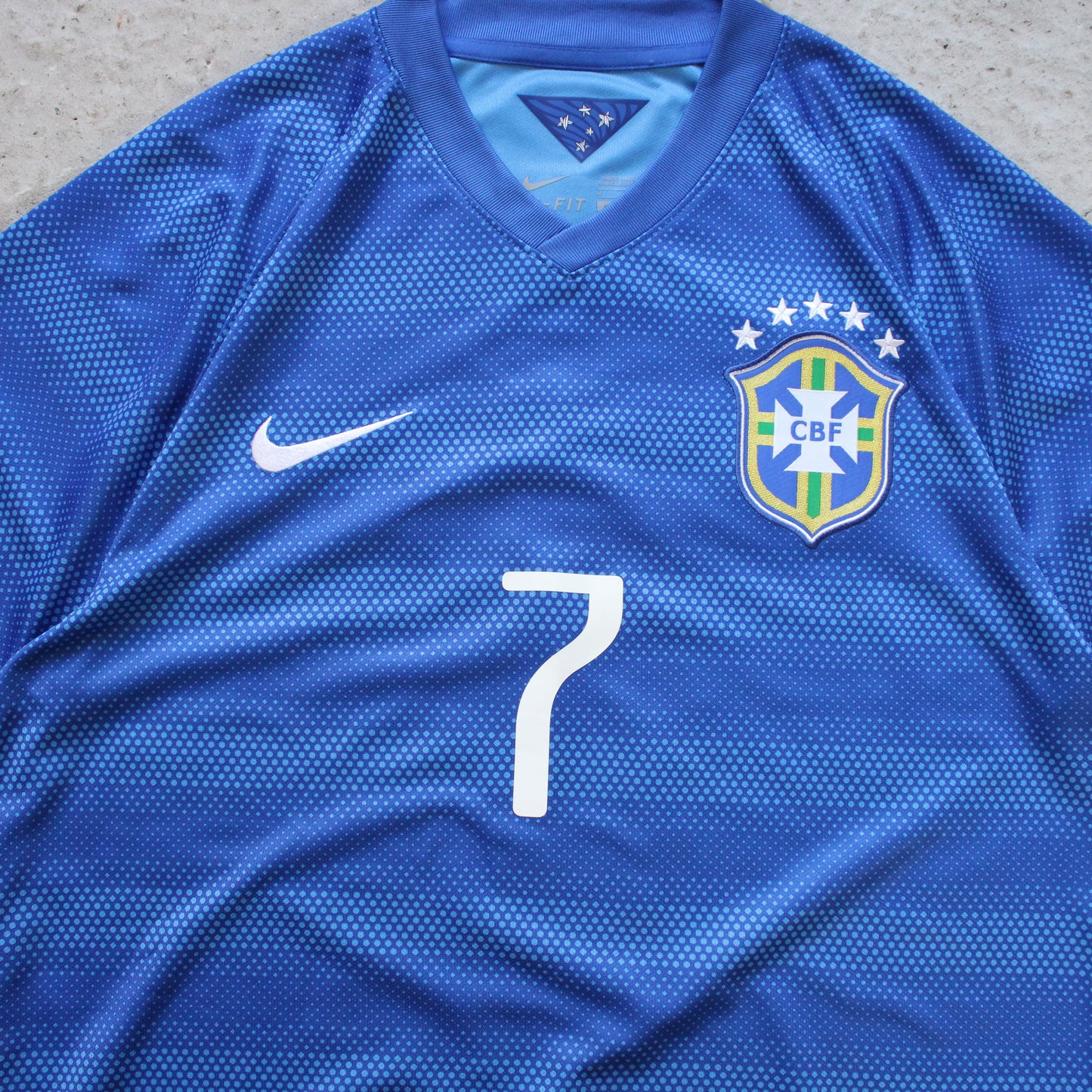 Brazil 2014 World Cup Away Hulk Nike Jersey - M