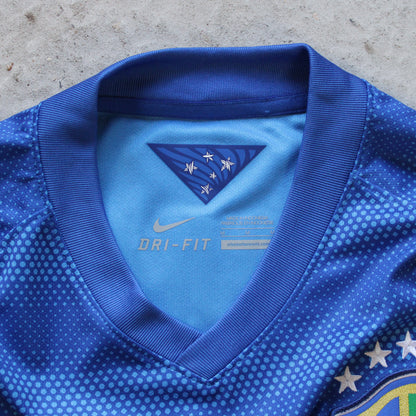 Brazil 2014 World Cup Away Hulk Nike Jersey - M