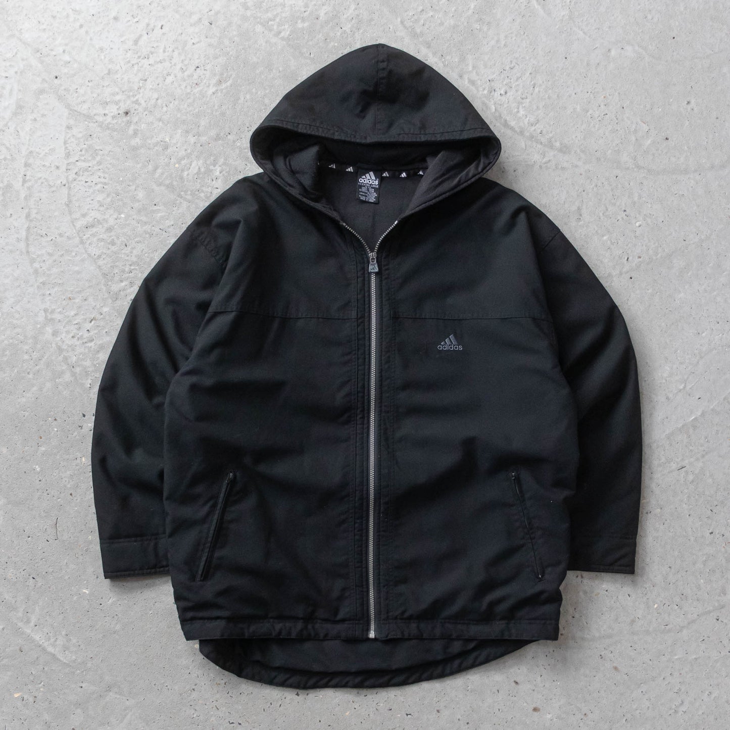 Adidas Big Logo Quilted Jacket - 90s (XL)