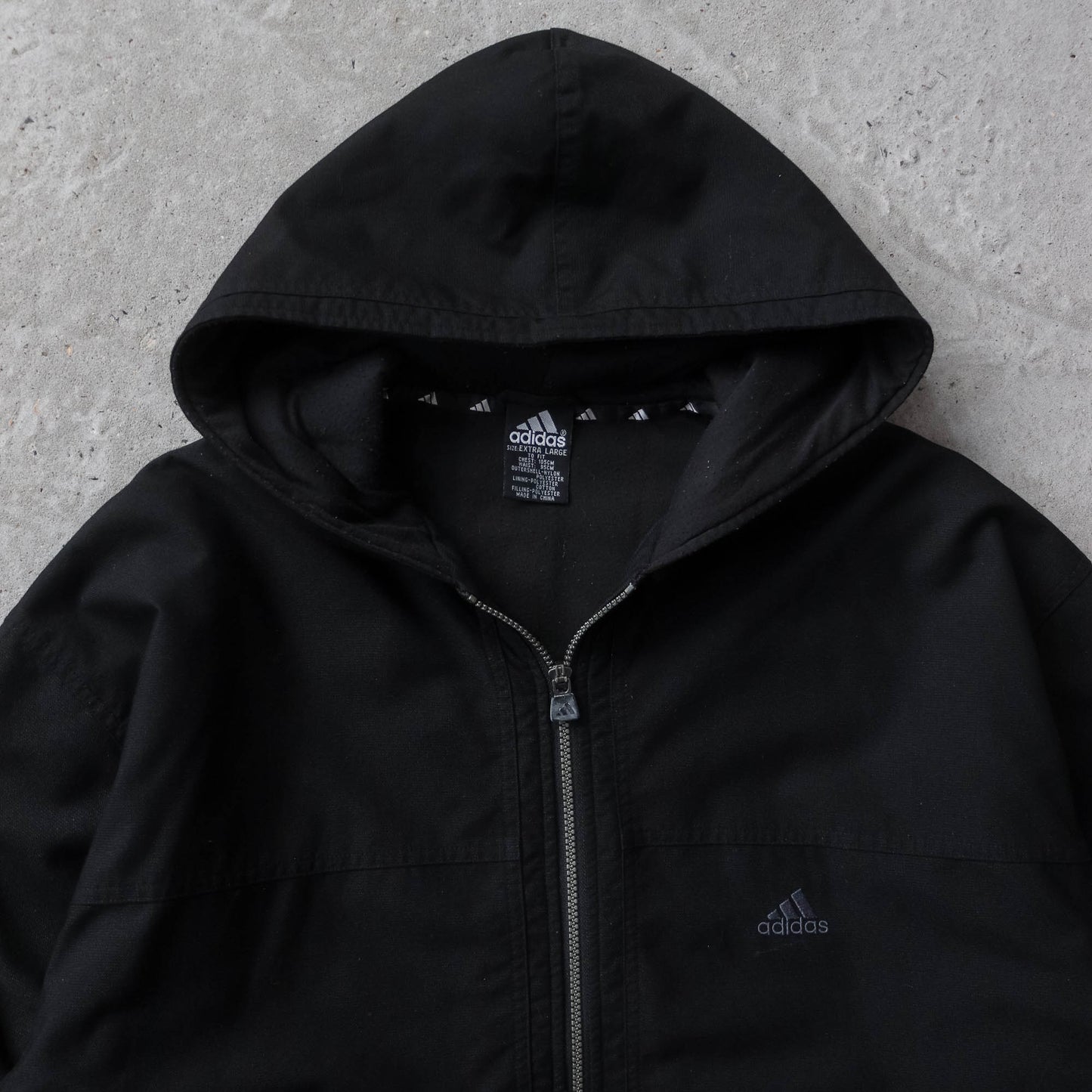 Adidas Big Logo Quilted Jacket - 90s (XL)