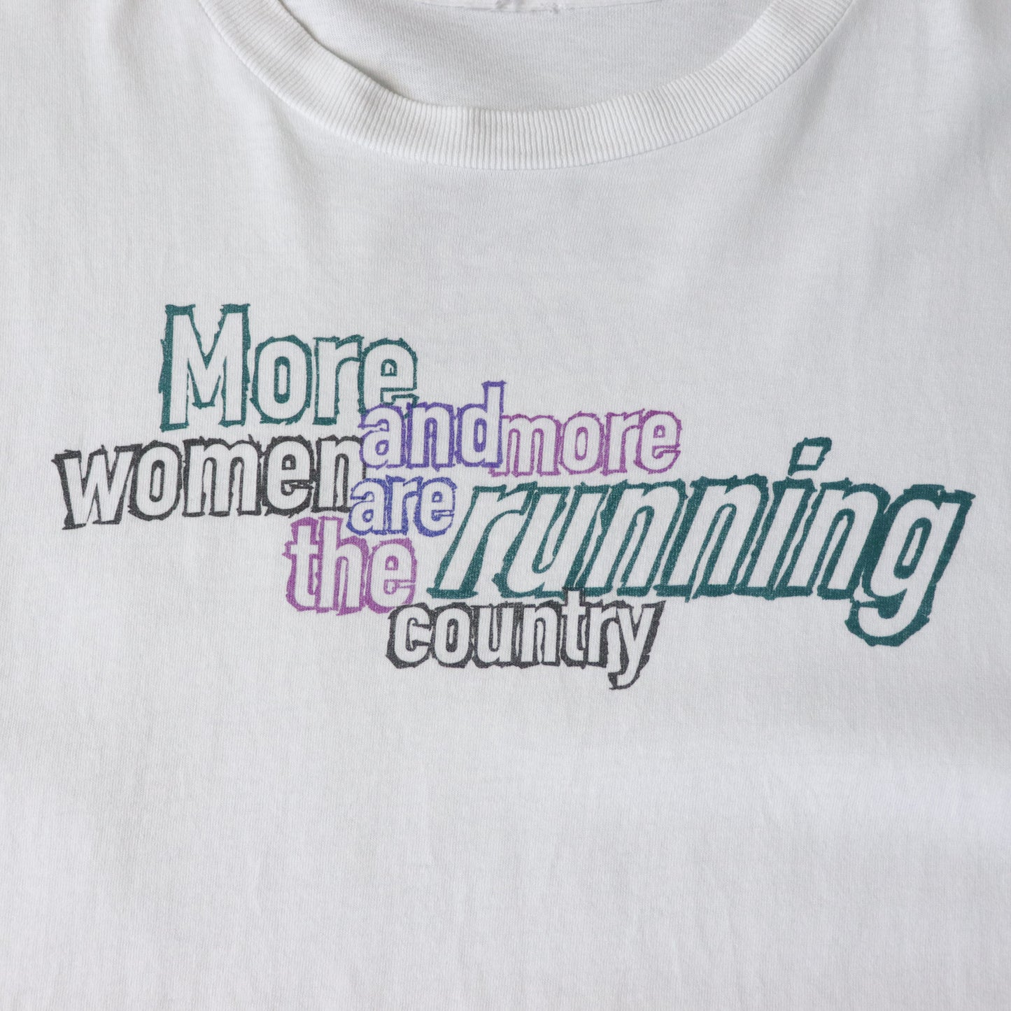 Vintage 90s Nike Women Run The Country Tee - XL