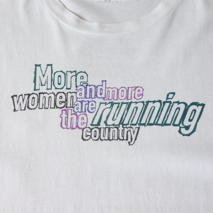 Vintage 90s Nike Women Run The Country Tee - XL