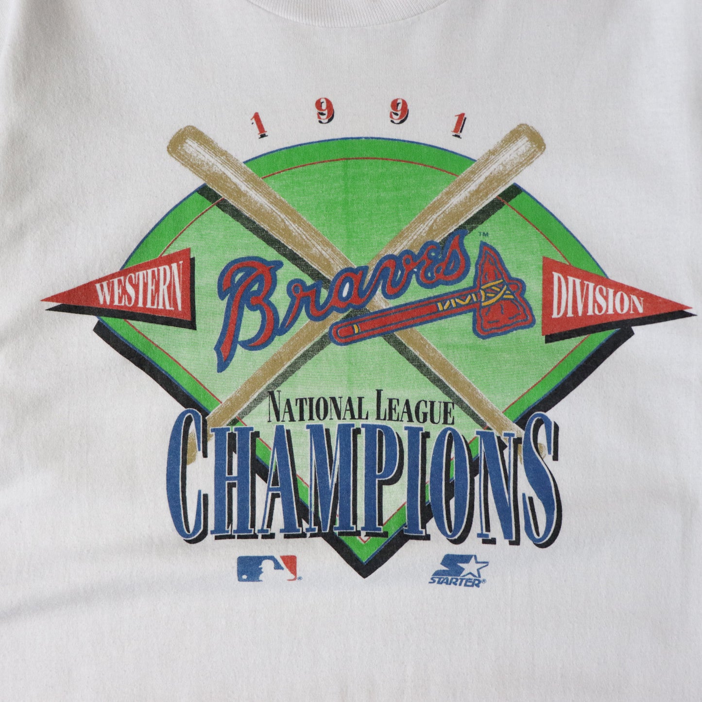 Vintage 1991 Atlanta Braves MLB Champions Tee - M - AL Vintage