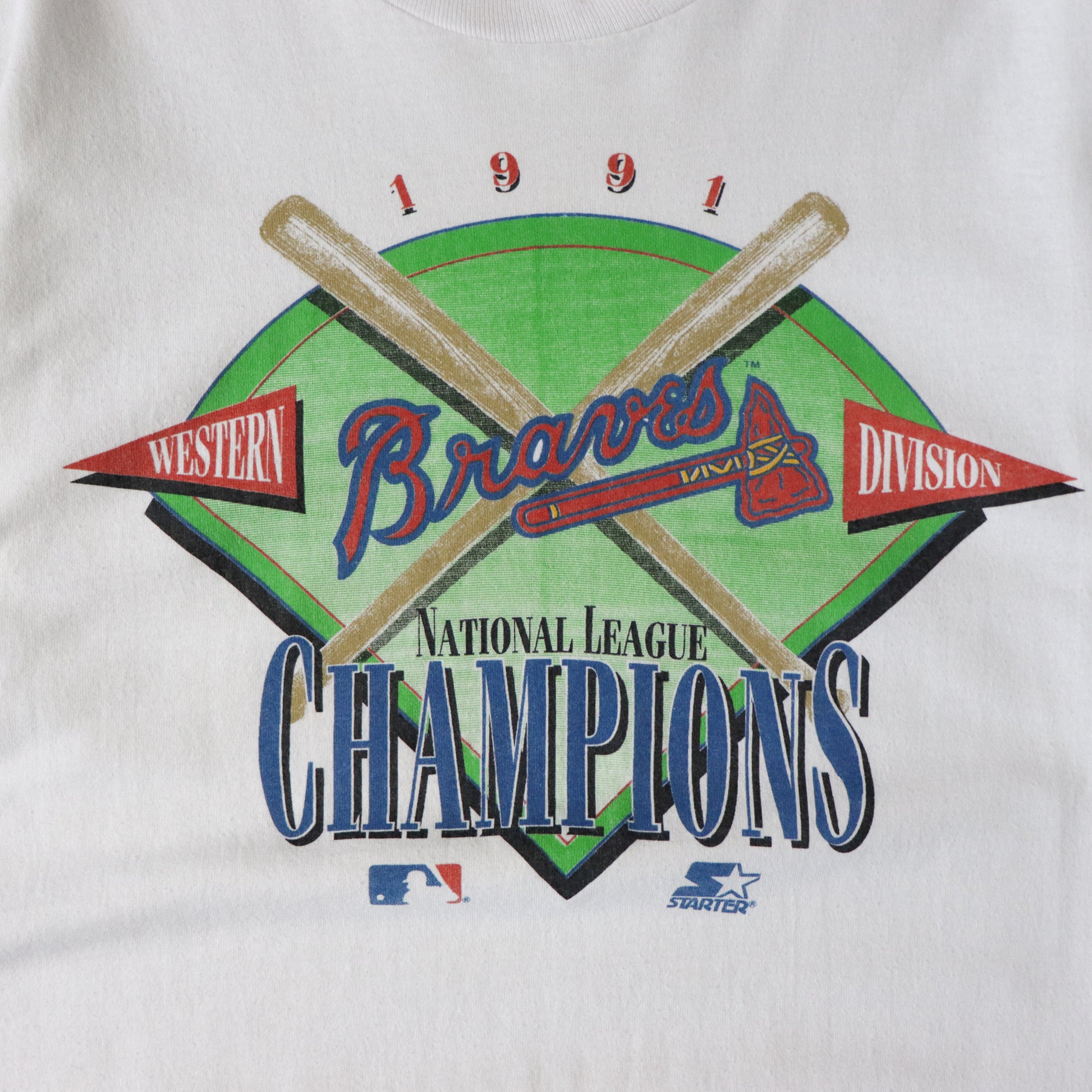 Vintage 1991 Atlanta Braves MLB Champions Tee - M - AL Vintage