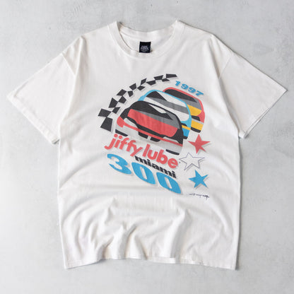 Vintage 1997 Jiffy Lube Miami 300 NASCAR Tee - L