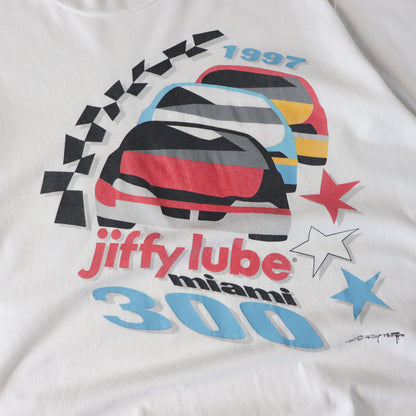 Vintage 1997 Jiffy Lube Miami 300 NASCAR Tee - L