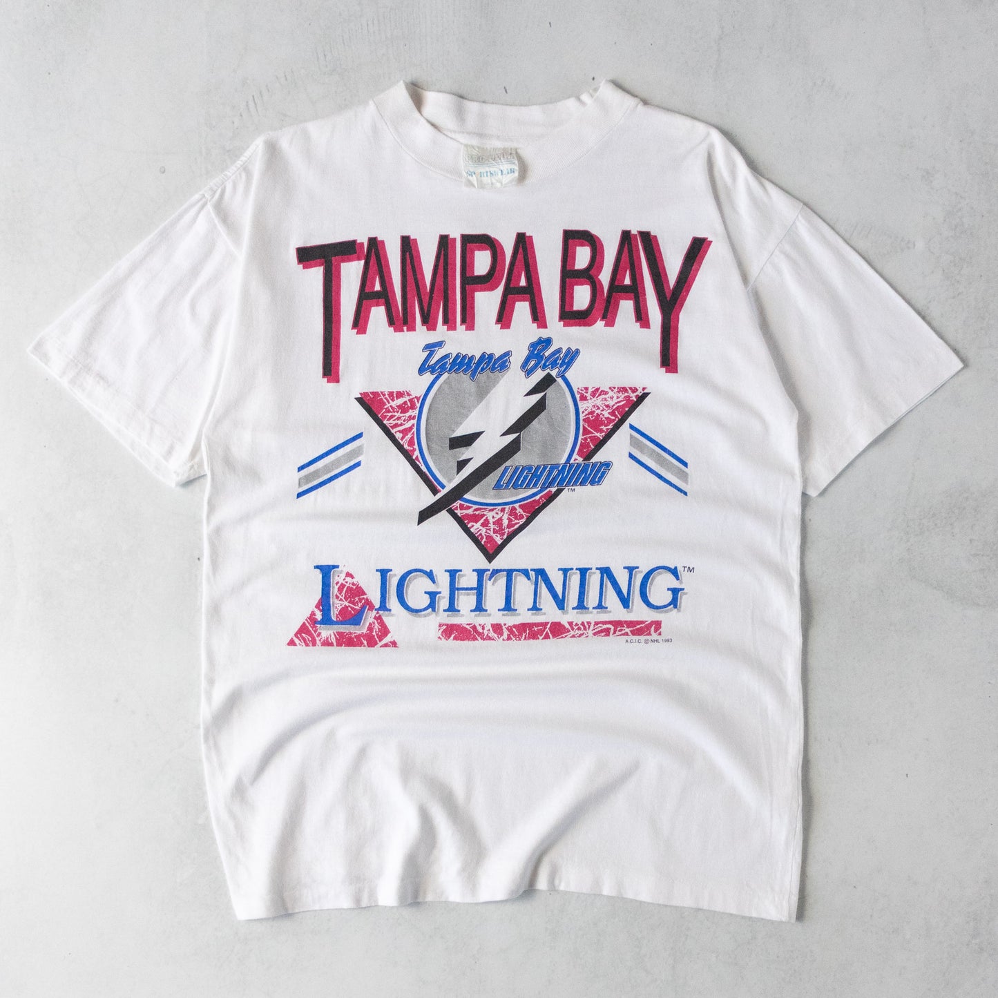 Vintage 1993 Tampa Bay Lightning NHL Tee - L