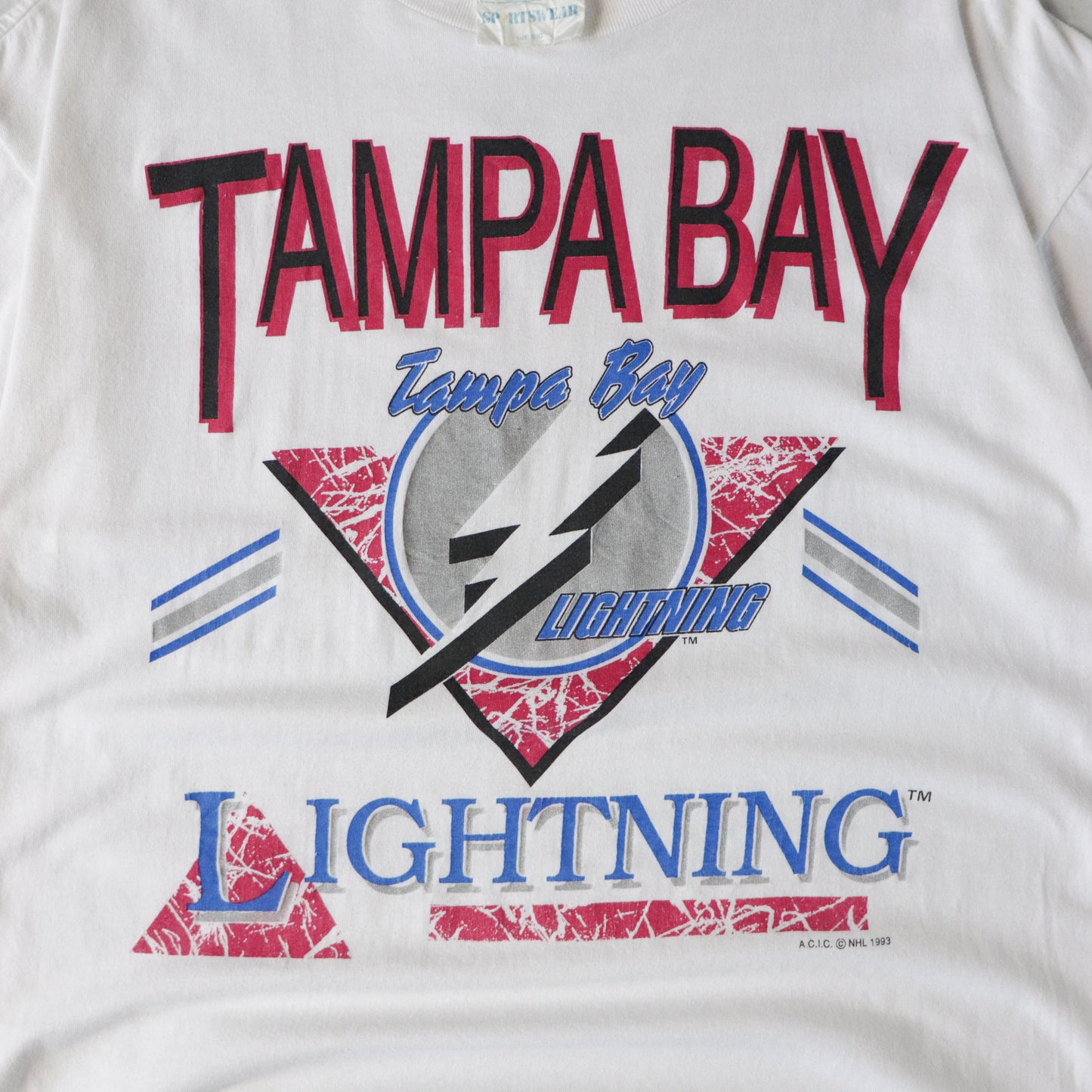 Vintage 1993 Tampa Bay Lightning NHL Tee - L