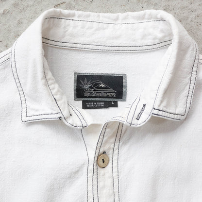 Quiksilver Hemp Button Up Shirt - 90s (L)