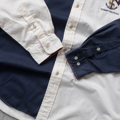 Tommy Hilfiger Big Flag Button Up Shirt - 90s (L)