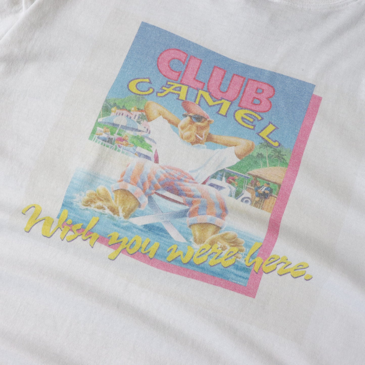 Vintage 90s Camel Cigarettes 'Wish You Were Here' Tee - L