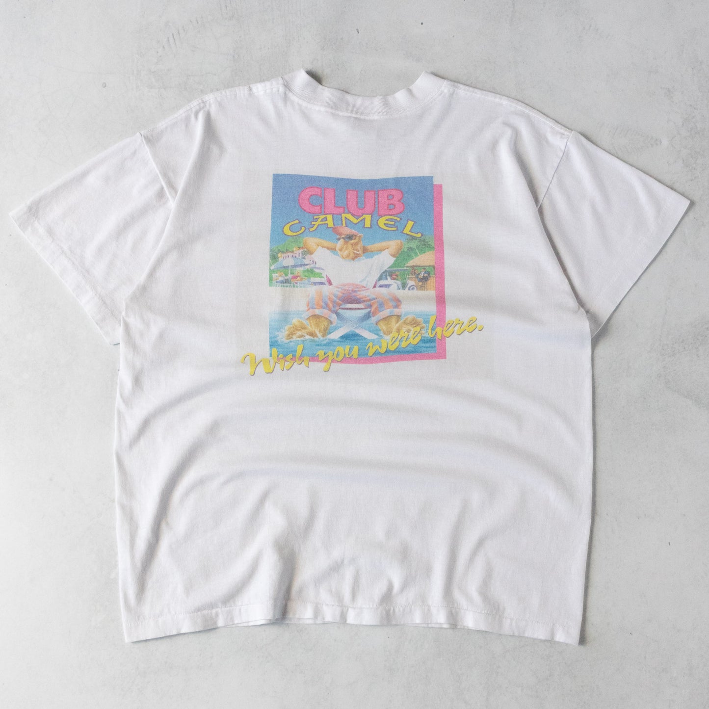 Vintage 90s Camel Cigarettes 'Wish You Were Here' Tee - L