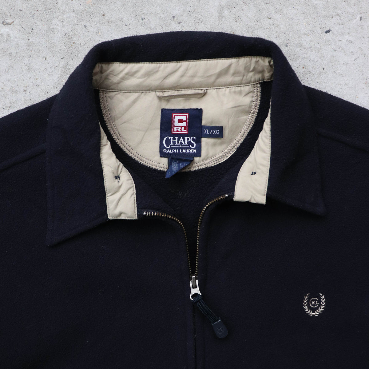 Chaps Ralph Lauren Fleece Harrington Jacket - 90s (XL)