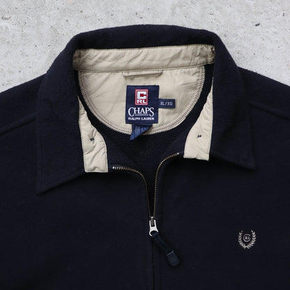 Chaps Ralph Lauren Fleece Harrington Jacket - 90s (XL)