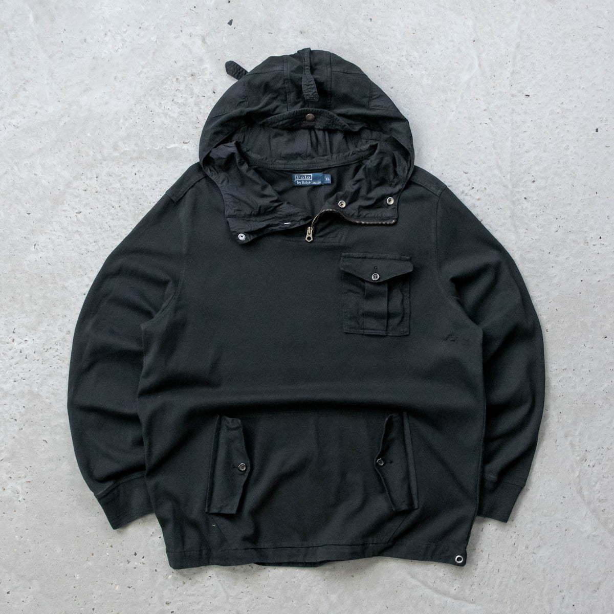 Polo Ralph Lauren Utility Cargo Hoodie - 90s (XL)