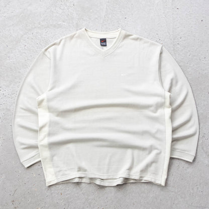 Nike Mini Swoosh Waffle Knit Sweatshirt - 90s (XXL)