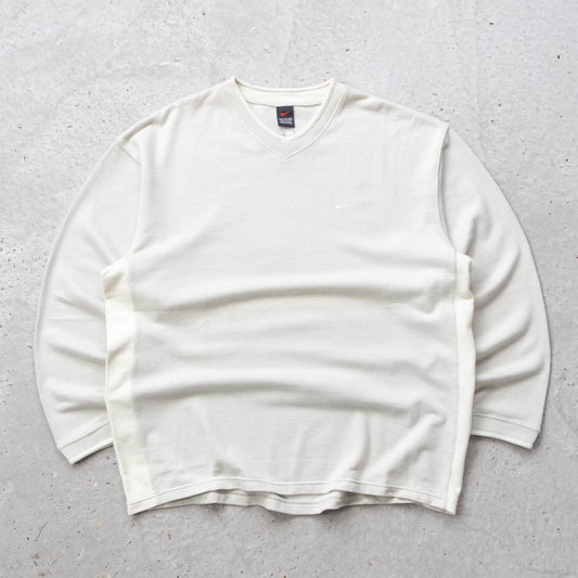 Nike Mini Swoosh Waffle Knit Sweatshirt - 90s (XXL)