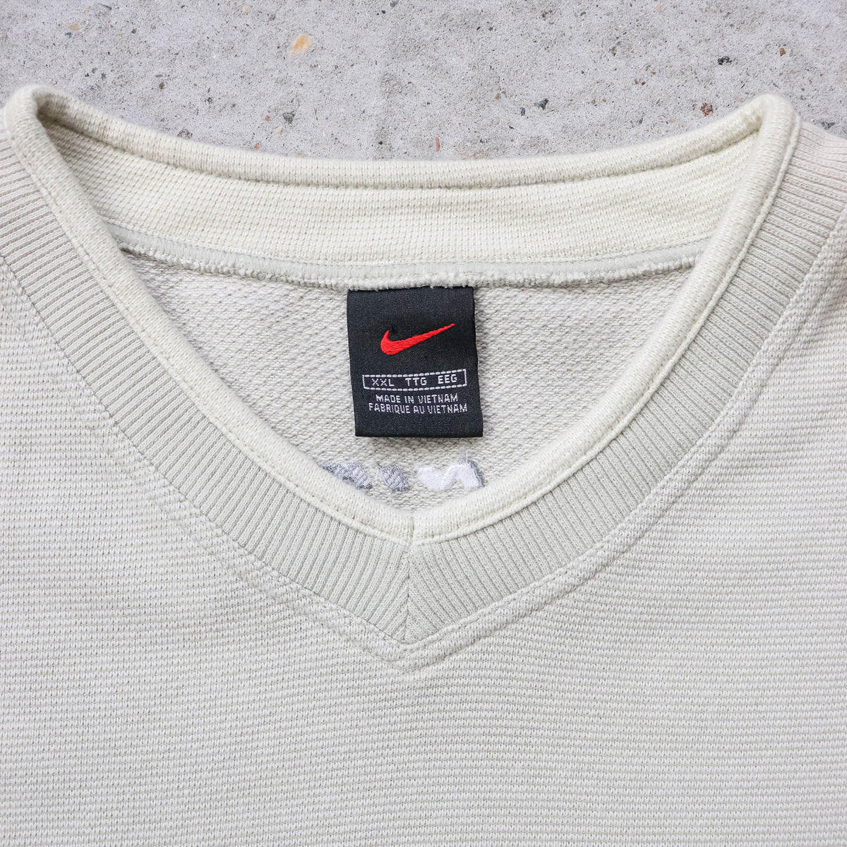 Nike Mini Swoosh Waffle Knit Sweatshirt - 90s (XXL)