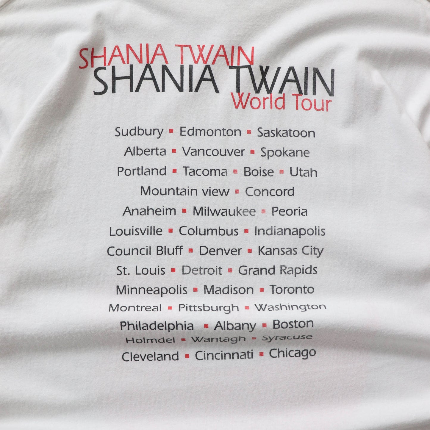 Shania Twain World Tour Tee - 1998 (XL)