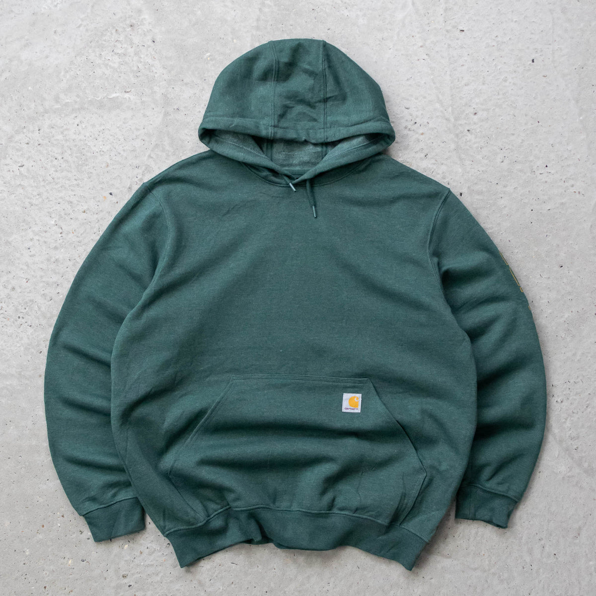Carhartt Logo Patch Spellout Hoodie - 2000s (L)