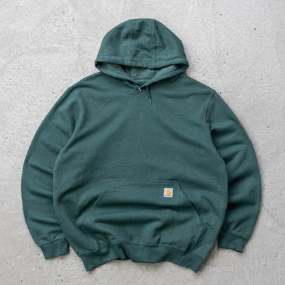 Carhartt Logo Patch Spellout Hoodie - 2000s (L)