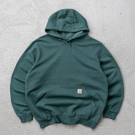Carhartt Logo Patch Spellout Hoodie - 2000s (L)