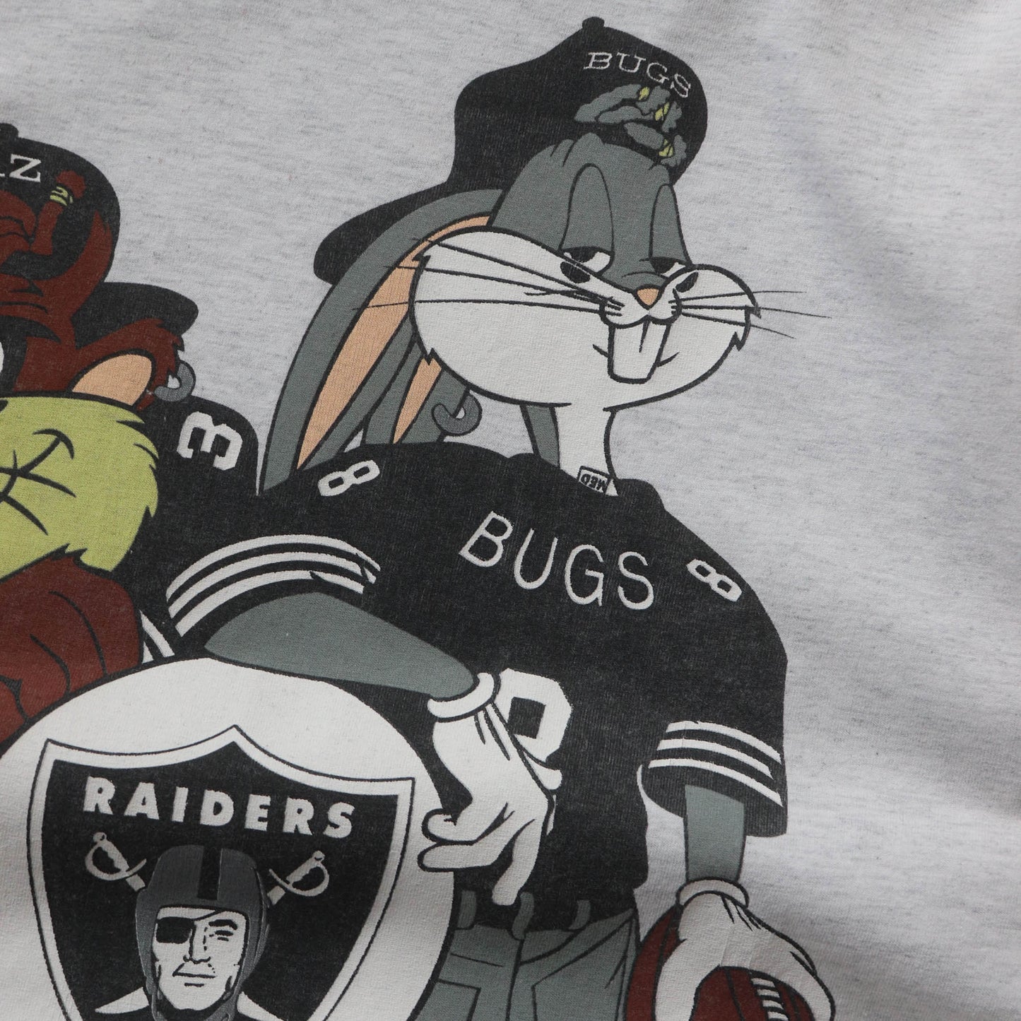 Los Angeles Raiders Looney Tunes NFL Tee - 1993 (M)