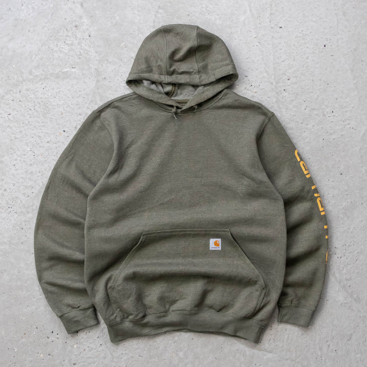 Carhartt Logo Patch Spellout Hoodie - 2000s (M)