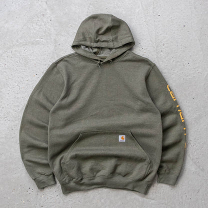 Carhartt Logo Patch Spellout Hoodie - 2000s (M)