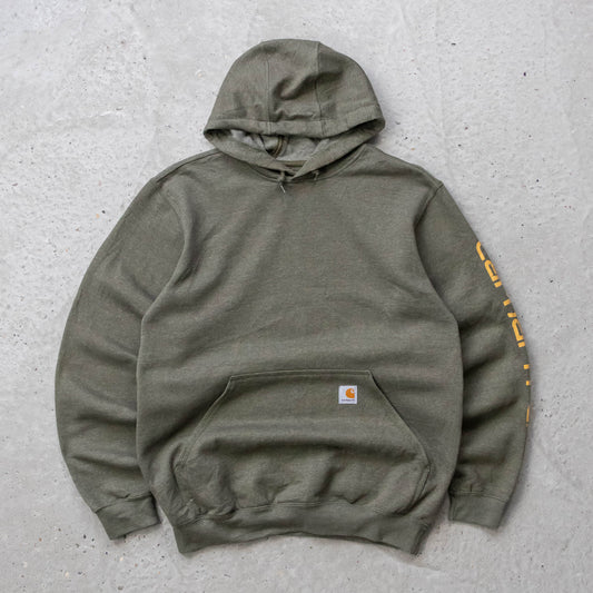 Carhartt Logo Patch Spellout Hoodie - 2000s (M)