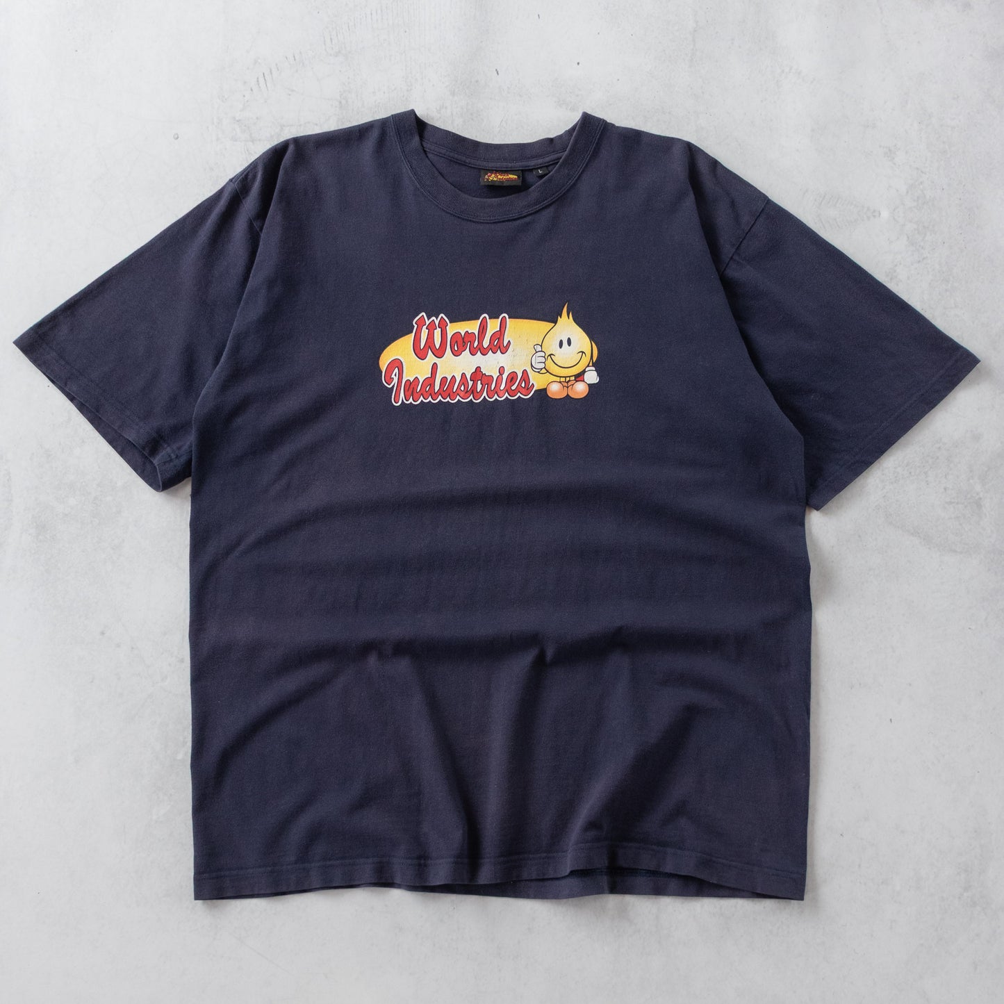 Vintage 90s World Industries Flame Boy Skate Tee - L