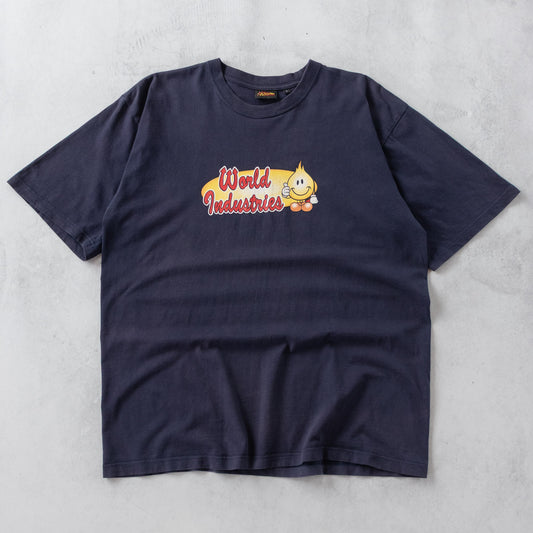 Vintage 90s World Industries Flame Boy Skate Tee - L